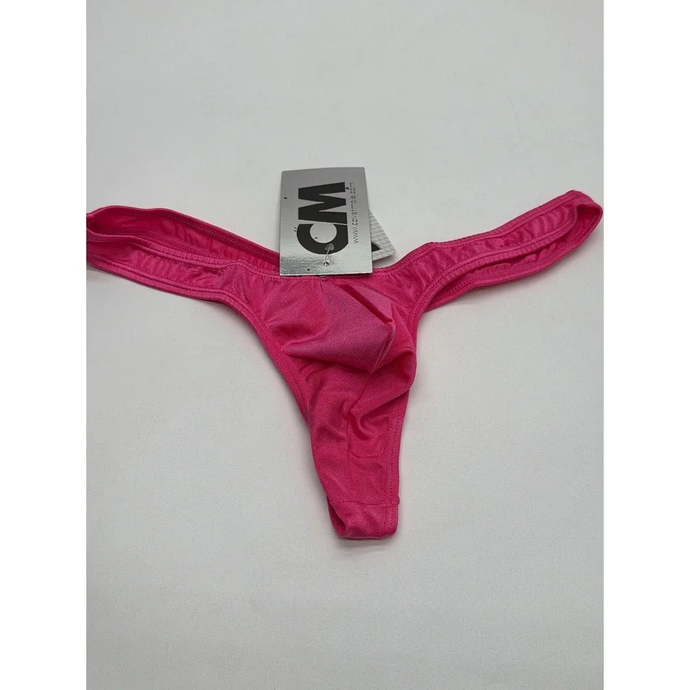 Cover Male Mens Pink Low Rise Contoured Pouch Thong Underwear XL New